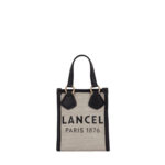 LANCEL LANCEL SUMMER TOTE MINI CABAS VERTICAL - NATUREL/NOIR