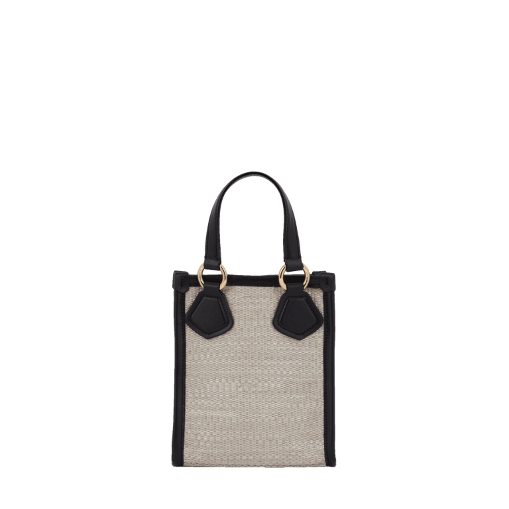 LANCEL LANCEL SUMMER TOTE MINI CABAS VERTICAL - NATUREL/NOIR