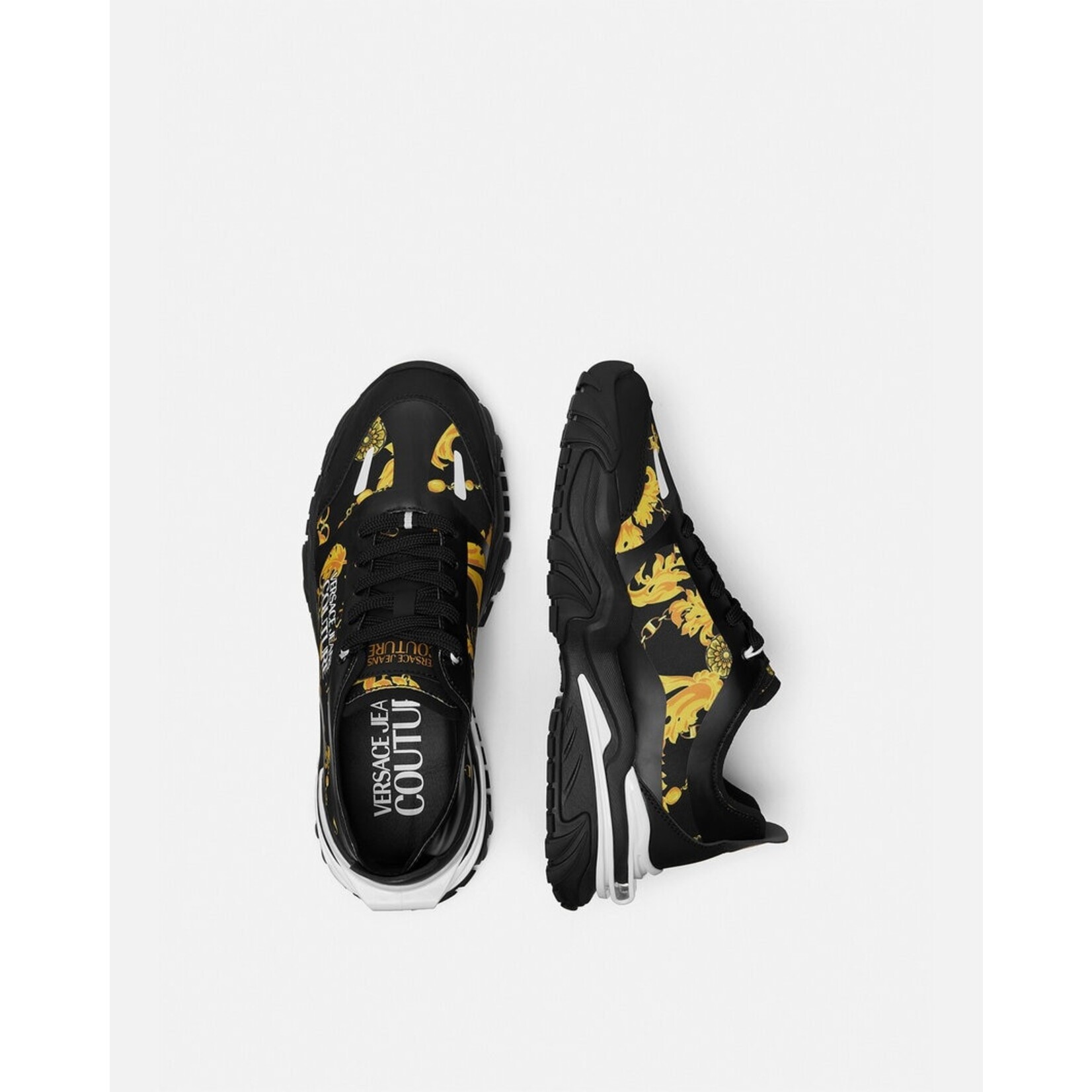 Versace JEANS COUTURE Fabric ATOM Sneakers with Printed