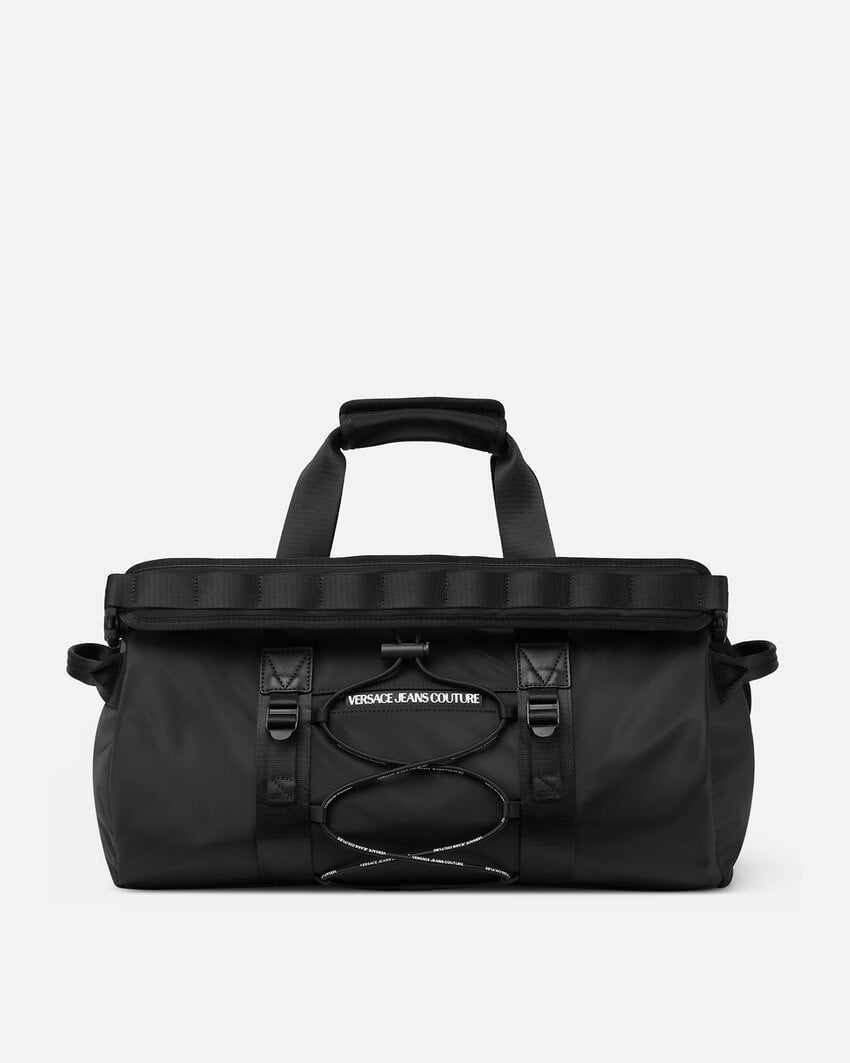Black Sporty Logo Bag by Versace Jeans Couture on Sale