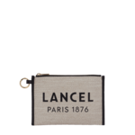 LANCEL LANCEL SUMMER TOTE POCHETTE ZIPPEE - 8A NATUREL/NOIR