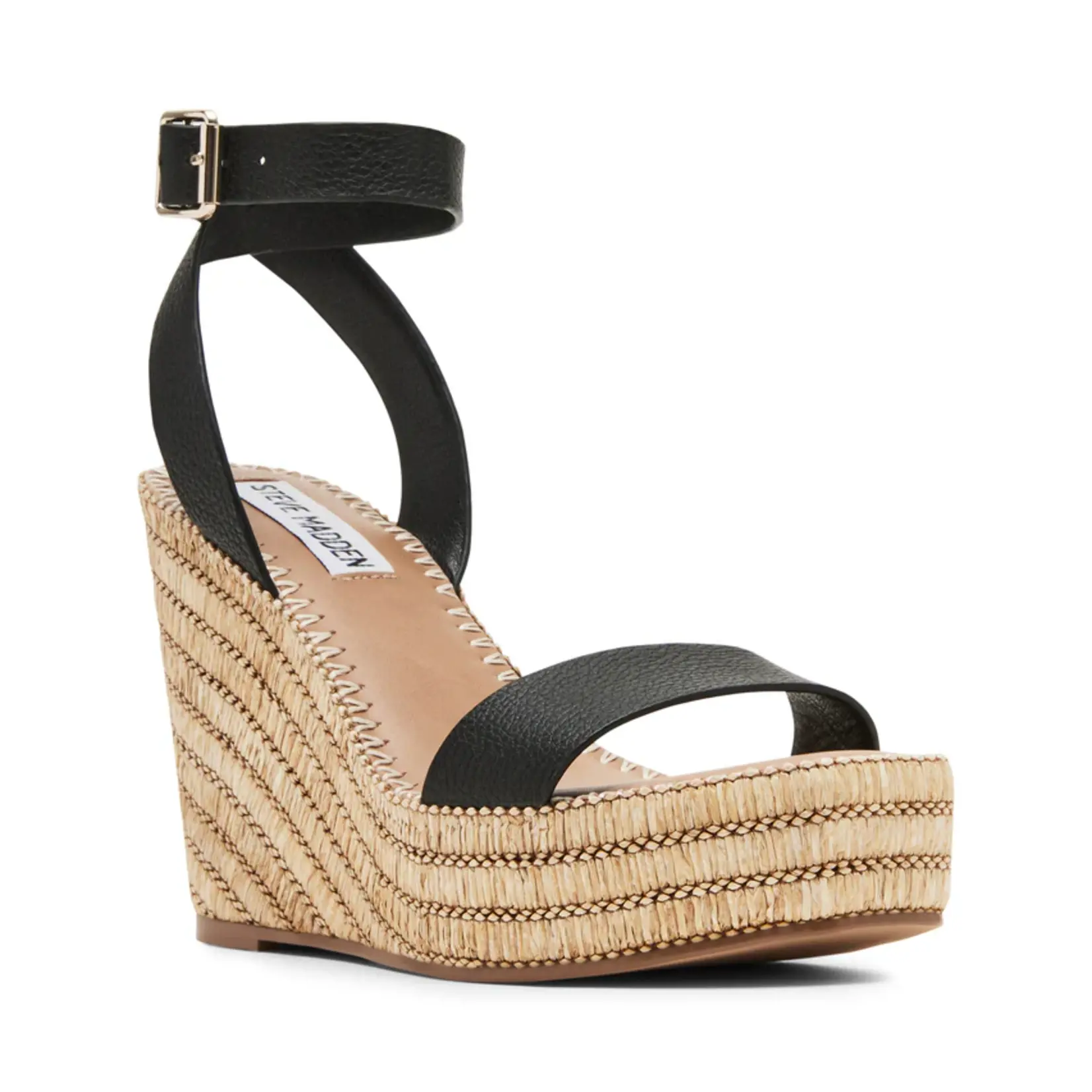 STEVE MADDEN STEVE MADDEN CASSIE BLACK LEATHER
