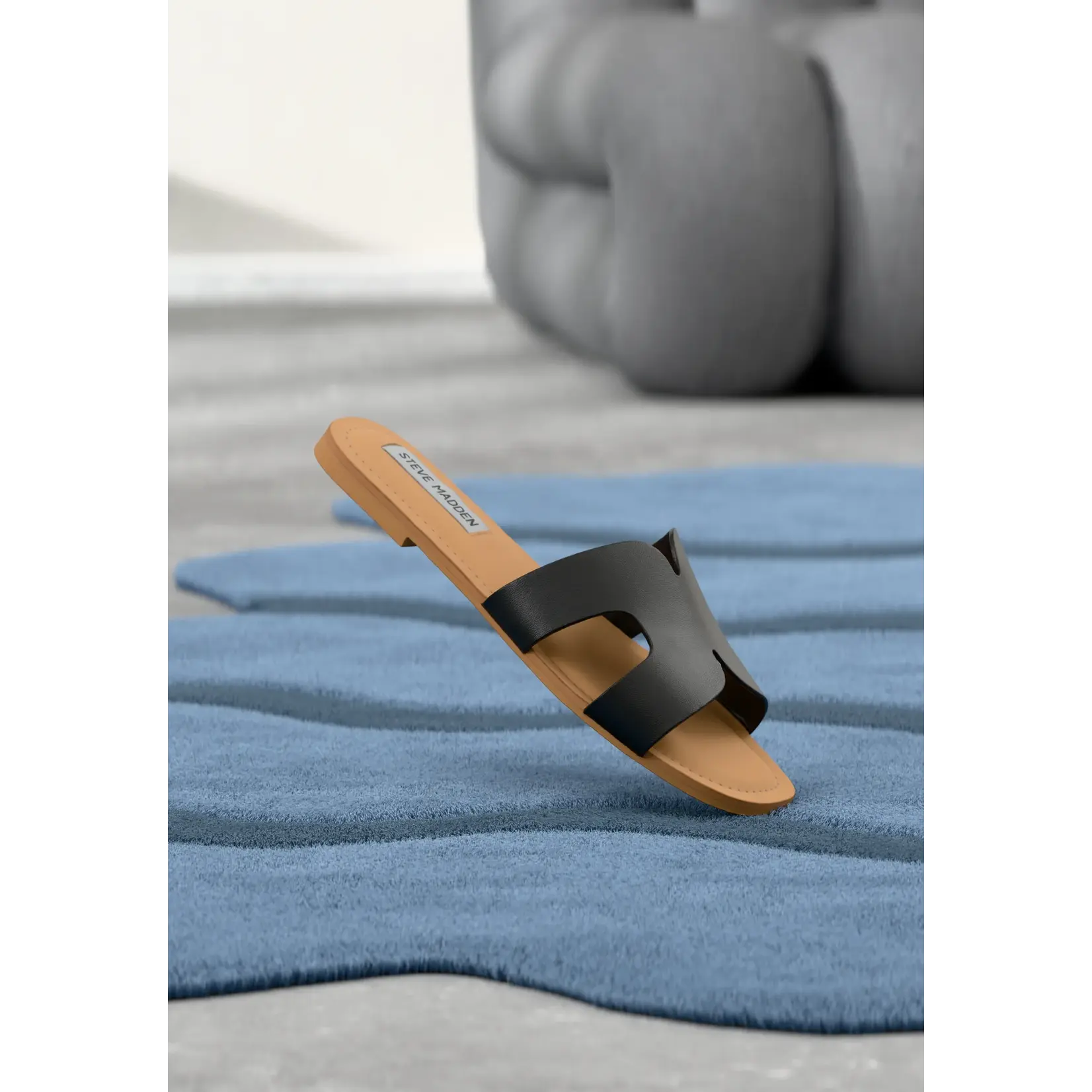 STEVE MADDEN STEVE MADDEN ZARNIA 017 BLACK LEATHER