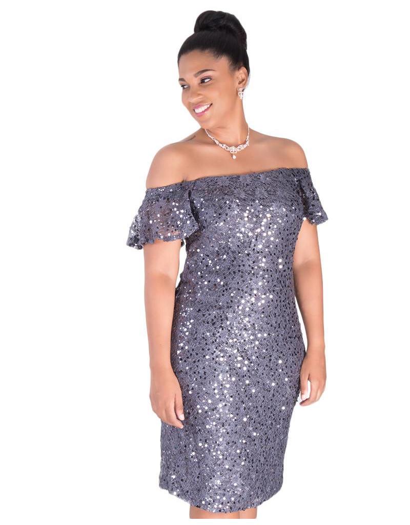 black and white sparkly dress