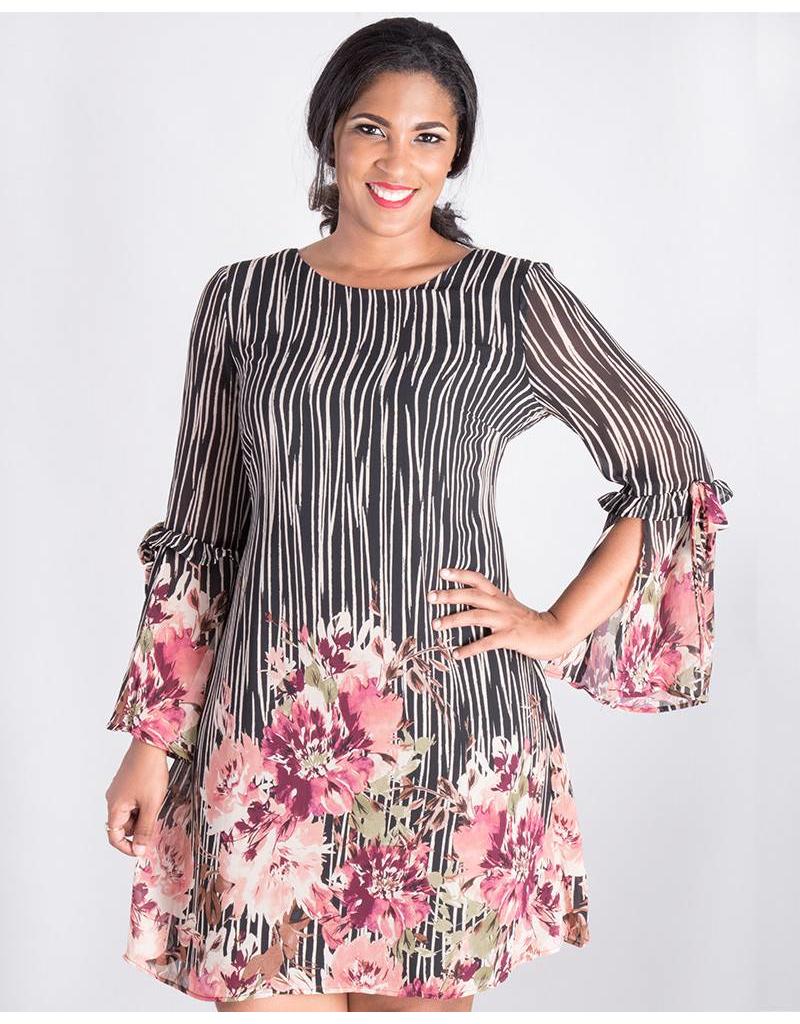 three quarter sleeve dresses