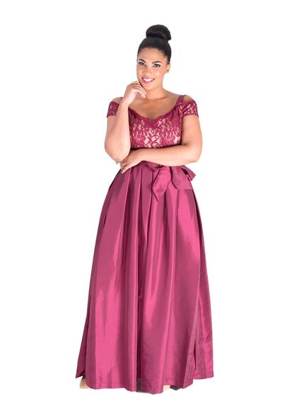 TRUDY- Cold Shoulder Gown