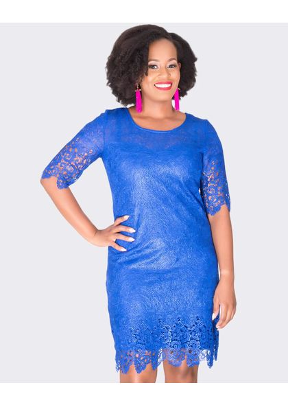 LEE - Laser Cut Short Sleeve Dress