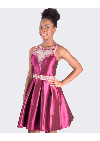 HADIYA - Petite Illusion Cocktail Dress