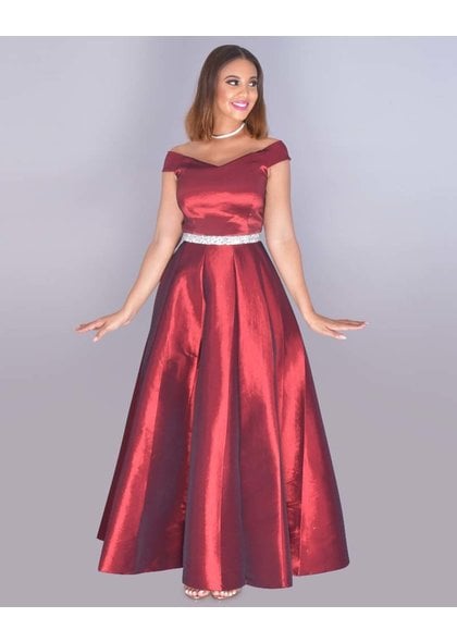 taffeta gown
