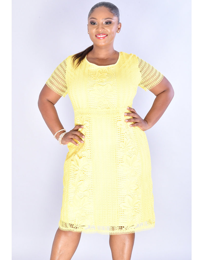 CHULA- Floral \u0026 Geo Round Neck Dress 