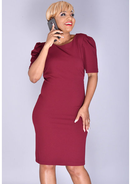 RUDRANI- Puff Sleeve Dress