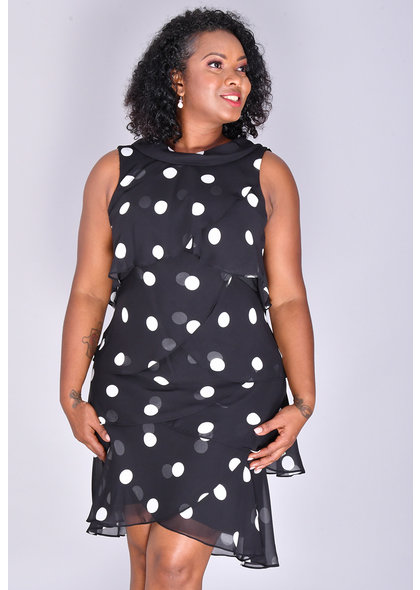 FRAYNE- Polka Dot Shutter Dress