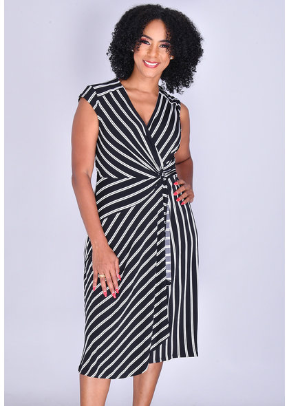 Signature IZOLDA- Striped Knot Dress