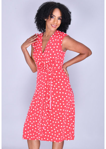 Signature IDIOR- Cap Sleeve Puff Print Dress