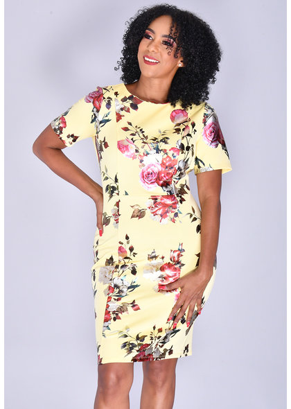 UDANNI- Foil Print Scuba Dress