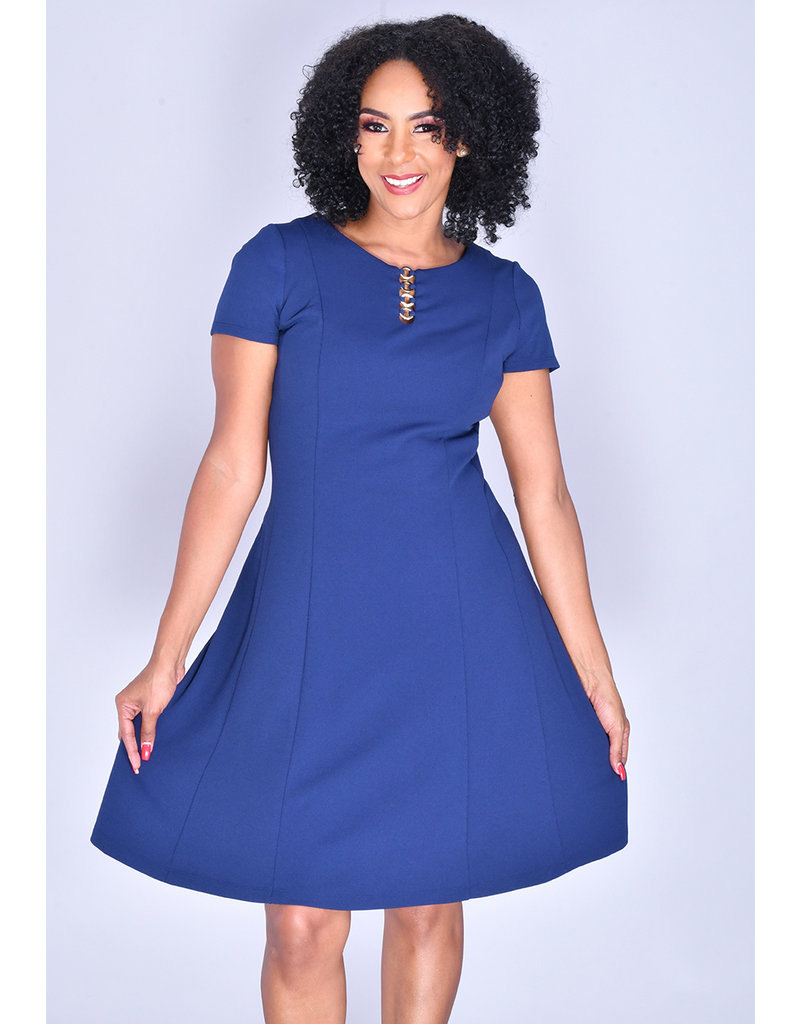 fit and flare with sleeves
