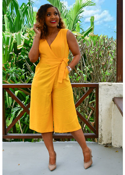 NAYA- Sleeveless Crop Jumpsuit