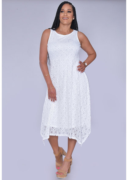 LAFAYNE- Lace Fit and Flare Dress