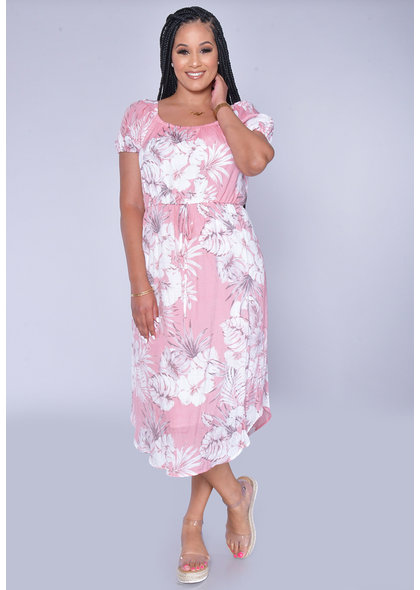 MLLE Gabrielle GWEN- Short Sleeve High Low Dress