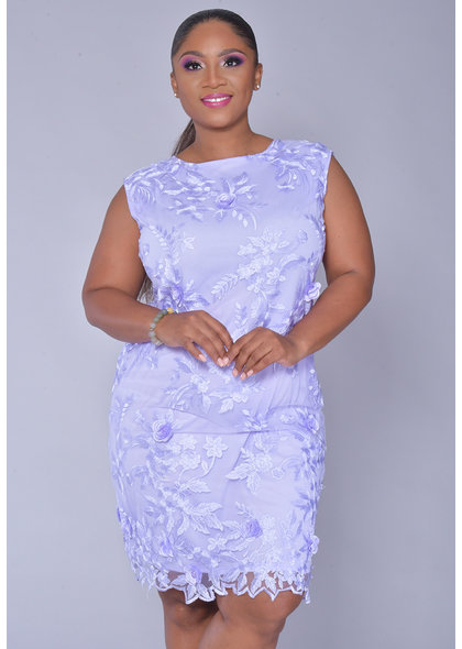 MILLER- Embroidered Dress with Roses