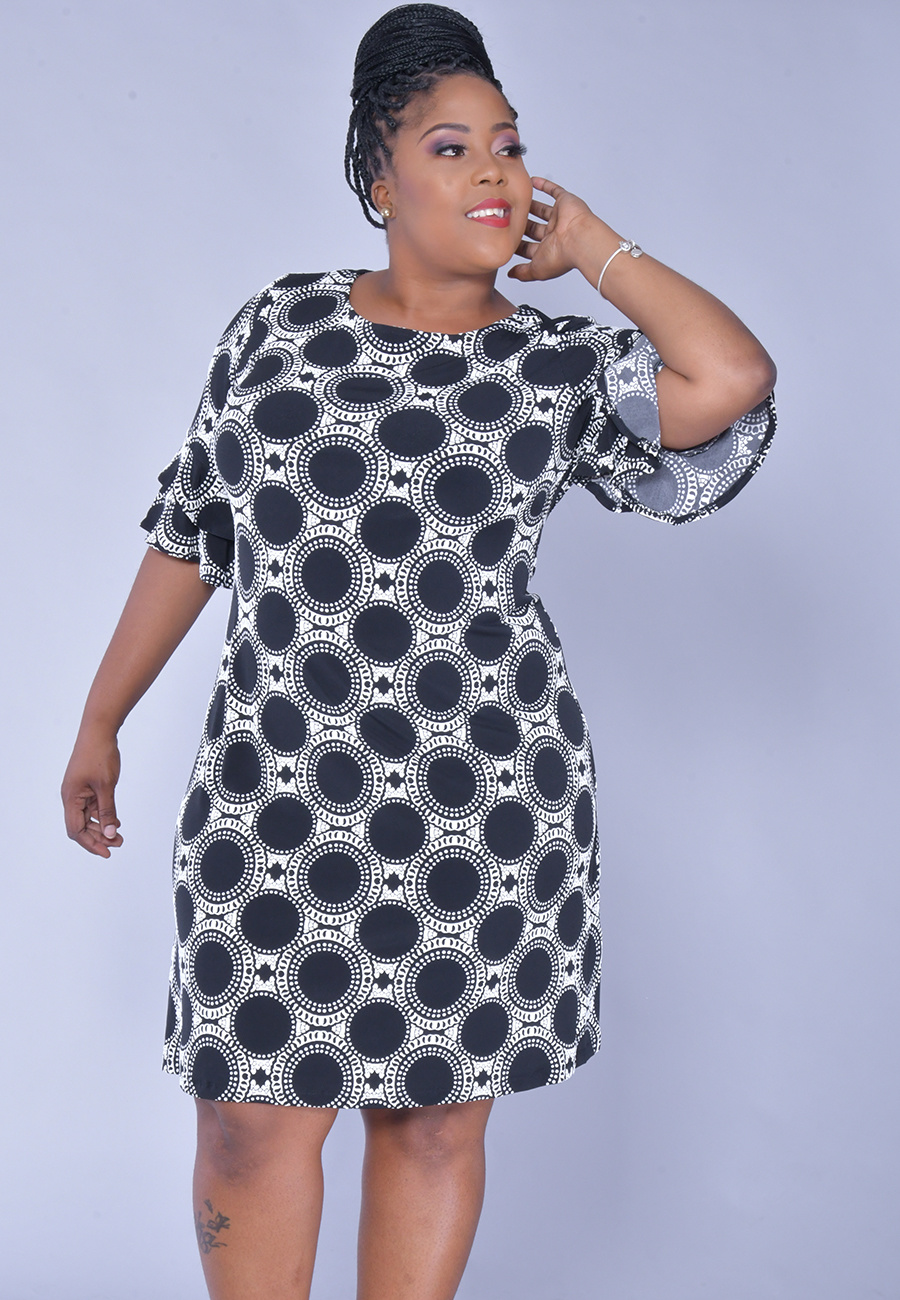 plus size print dresses