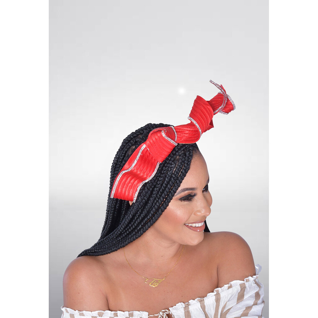 Derby Looped Rhinestone Braid Fascinator
