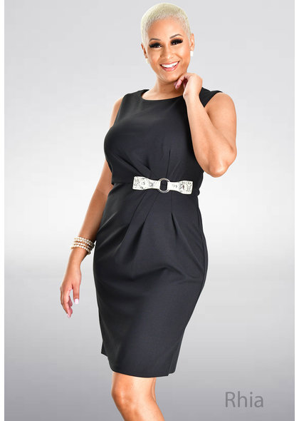 GLAMOUR RHIA- Armhole Dress with Snake Buckle