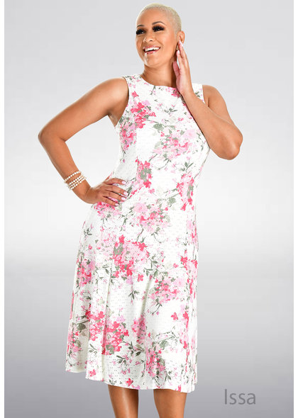 ISSA- Printed Sheath Dress