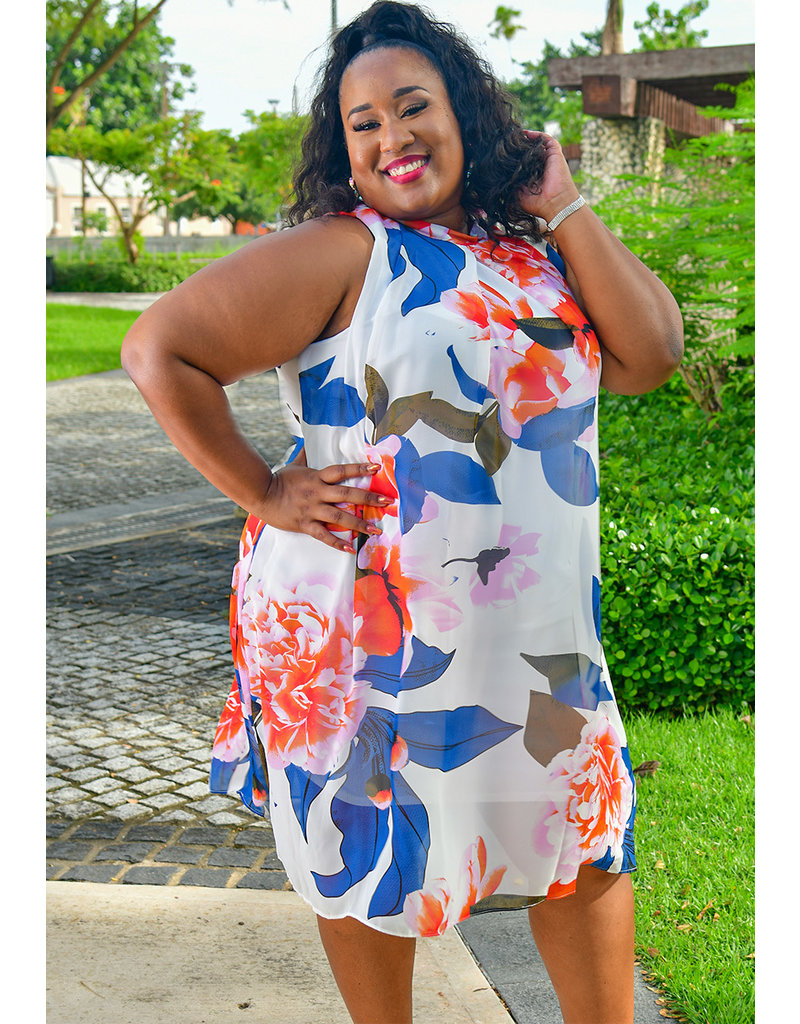 plus size overlay dress