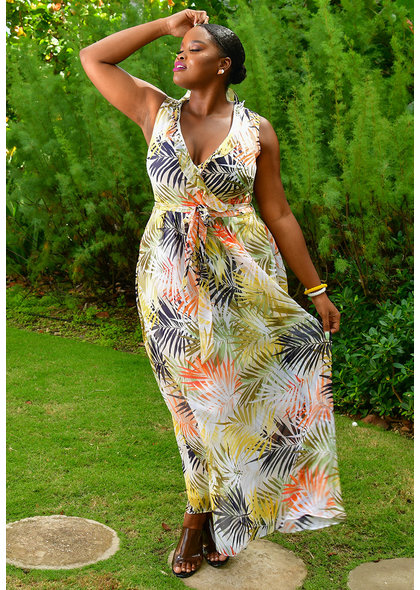 FELLAN- Printed Maxi Dress