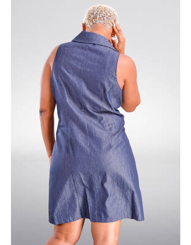 KALANA- Sleeveless Jeans Dress