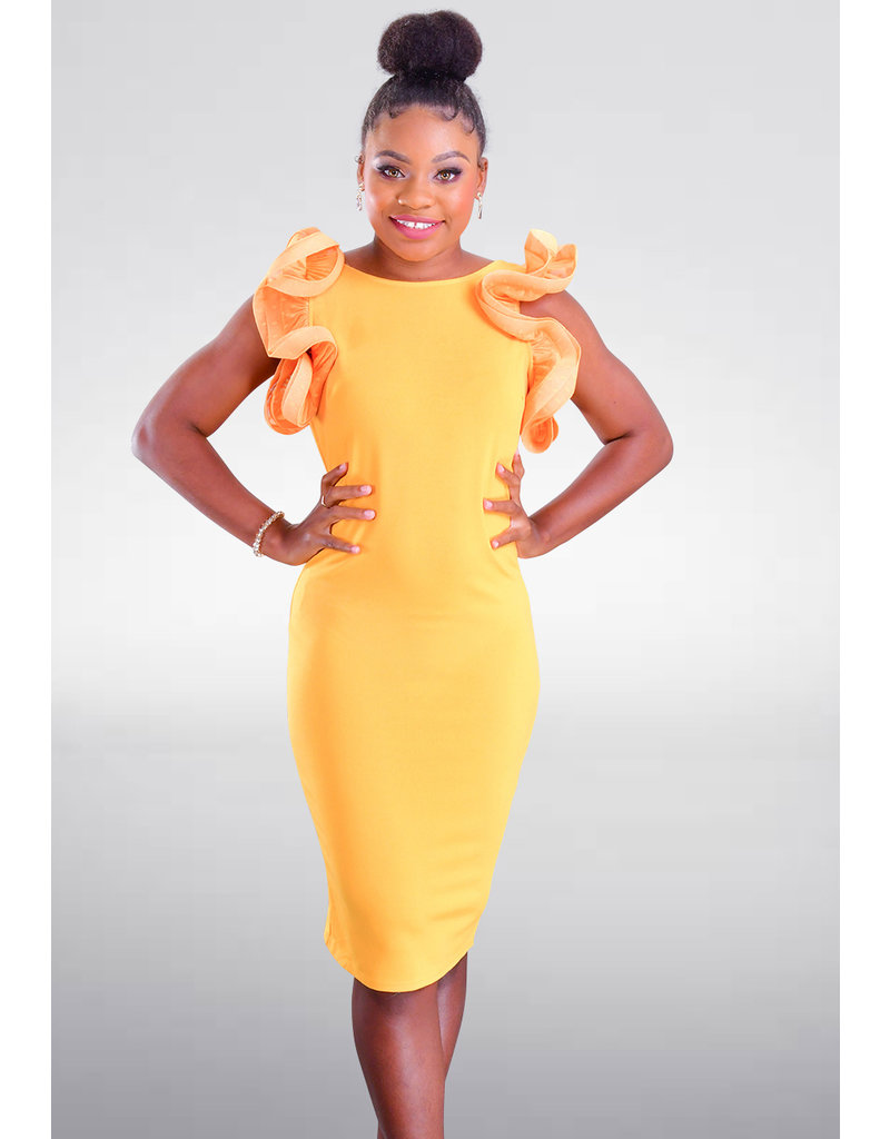 dramatic ruffle dress