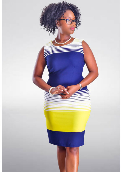 REDZ- Printed Sheath Dress