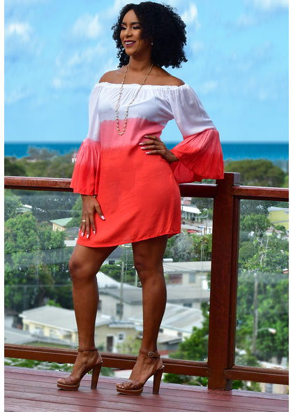 ACE Fashions KALIYAH- Tie-dye Bell Sleeve Dress