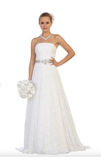 QUEST- Strapless Bridal Dress