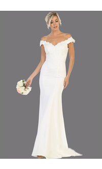 QUINCI- Off-Shoulder Bridal Dress