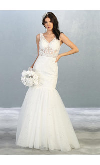 QUILL- Broad Strap Bridal Dress
