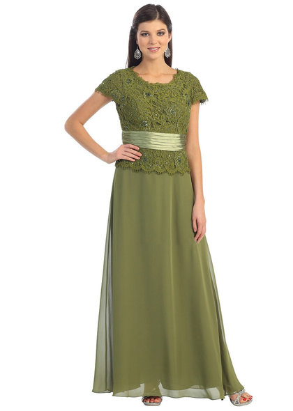 QUINLEY- Lace Top Cap Sleeve Dress