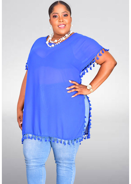 GETS DEDE- Kaftan with Tassel Trim
