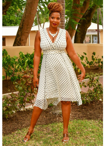 FILEO- Polka Dot Armhole Dress