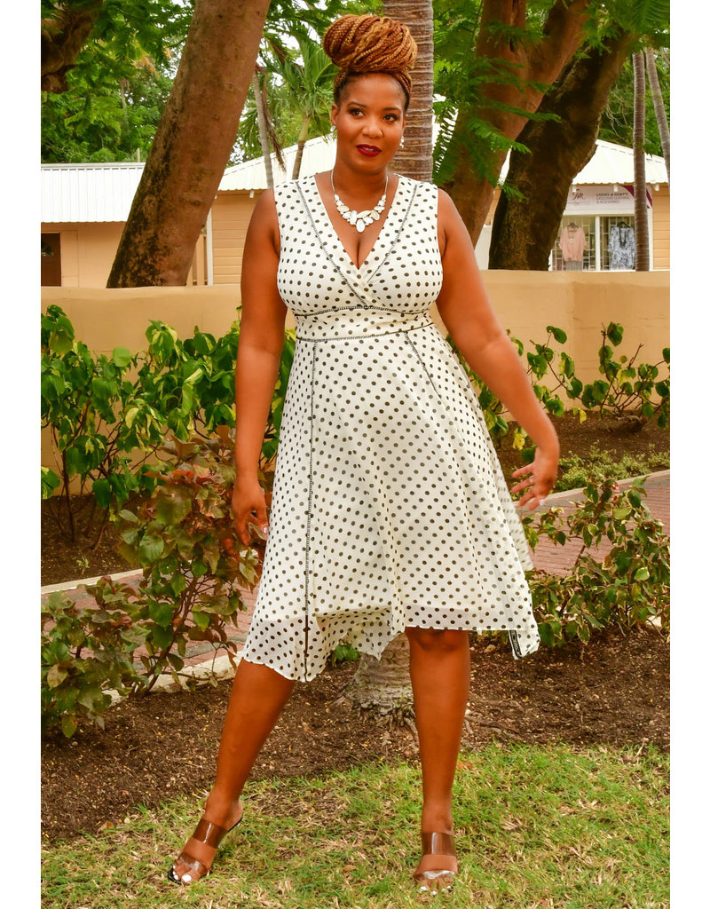 FILEO- Polka Dot Armhole Dress