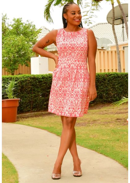 HARPER 241 UDECA- Printed Fit and Flare Dress