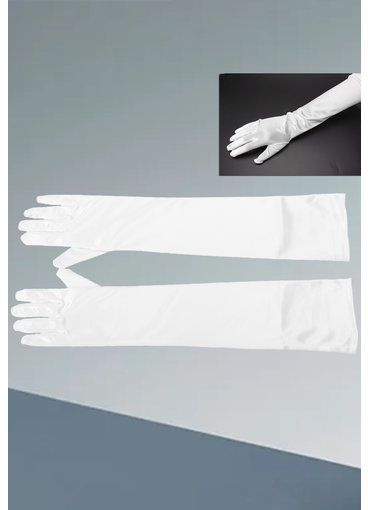 CECI Adult Satin Elbow Gloves