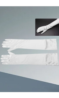 CECI Adult Satin Elbow Gloves