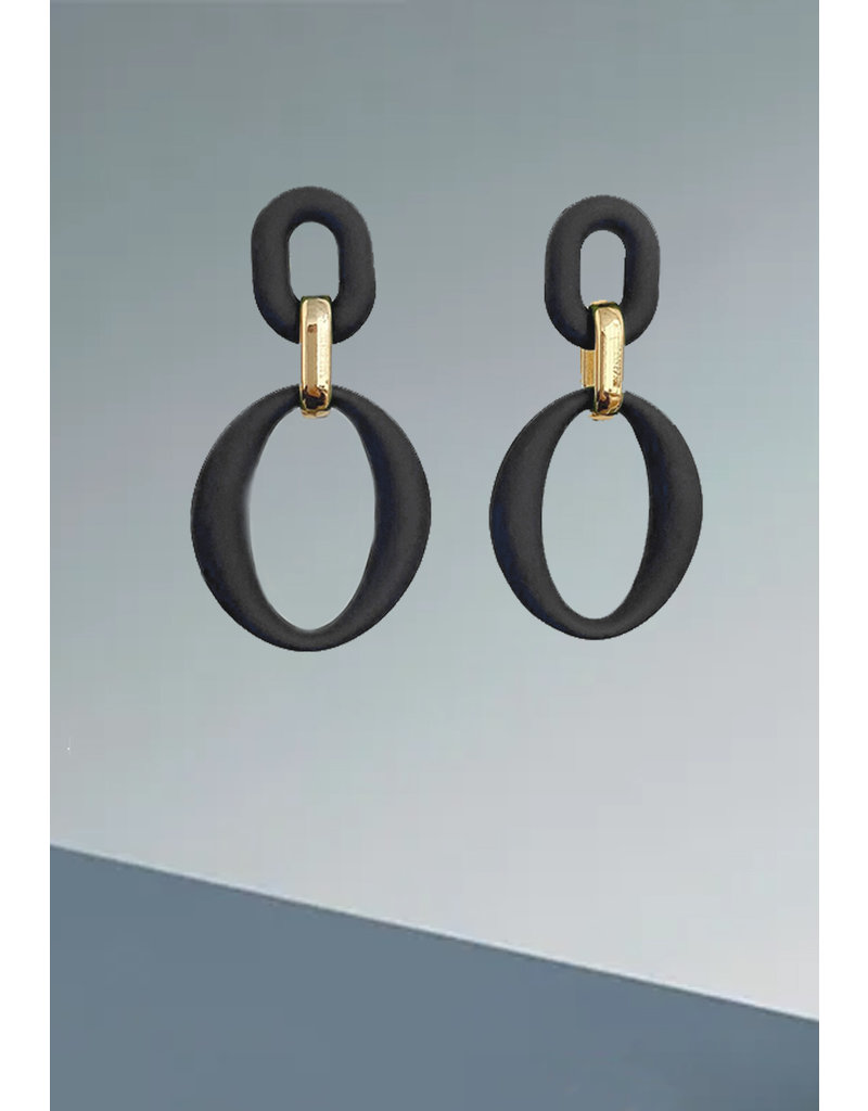 Cherie NEW YORK Coated Round Drop Earrings