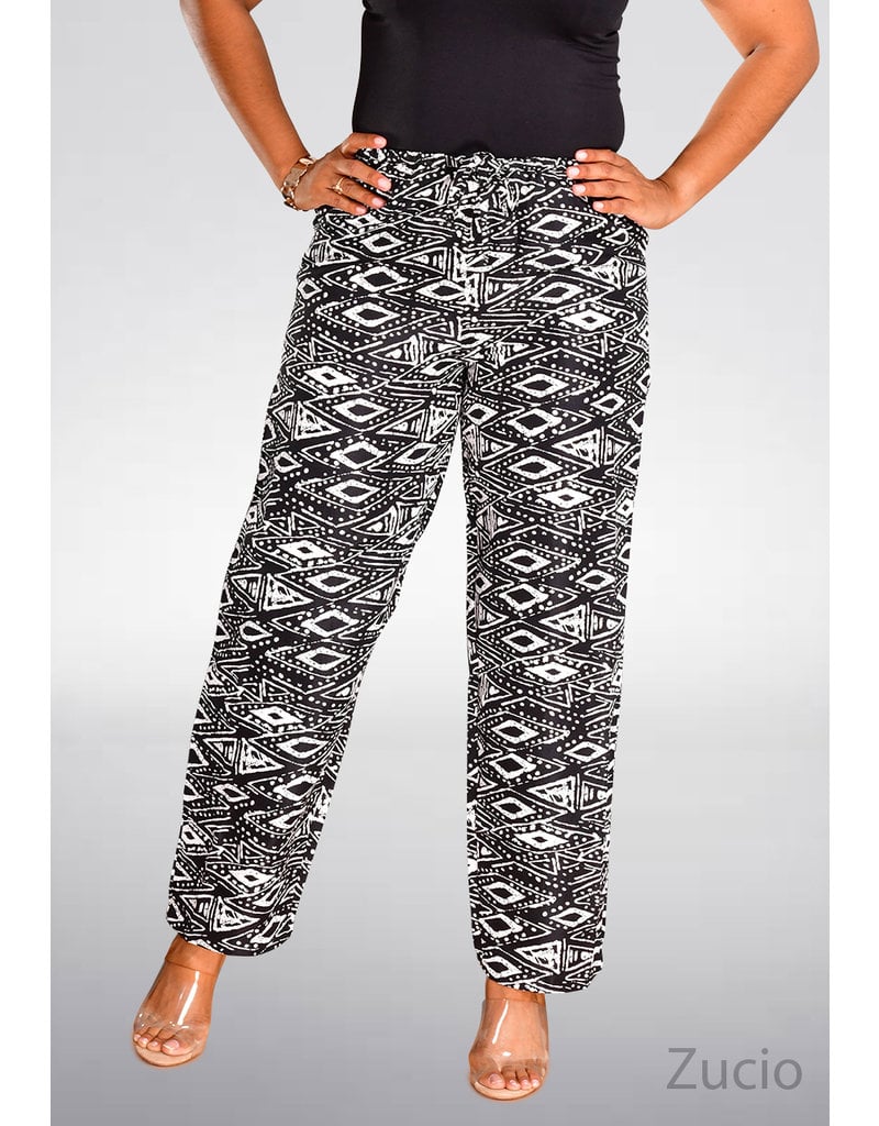 NEW DIRECTION ZUCIO- Printed Pants with Pockets