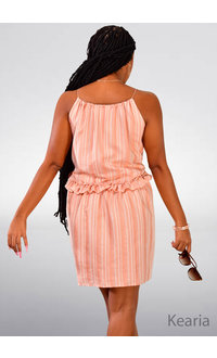 FANCO KEARIA- Strappy Stripe Sun Dress