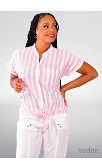 DASH VEDEE- Stripe Top with Pocket