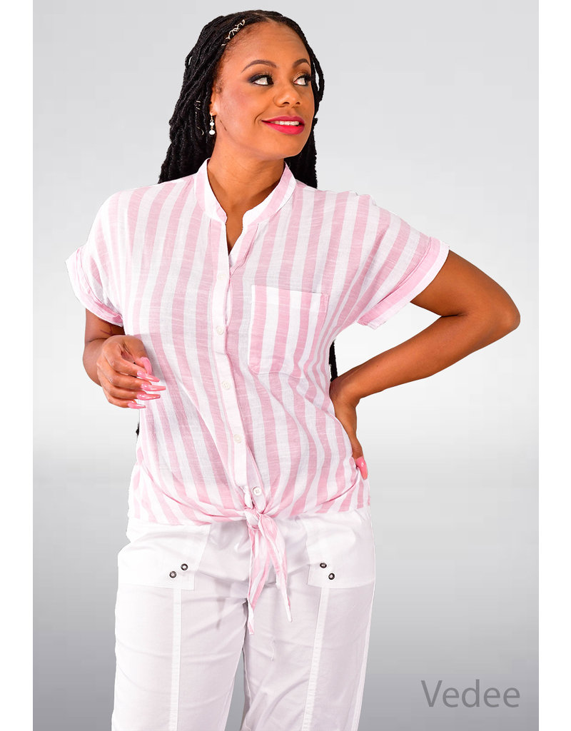 DASH VEDEE- Stripe Top with Pocket