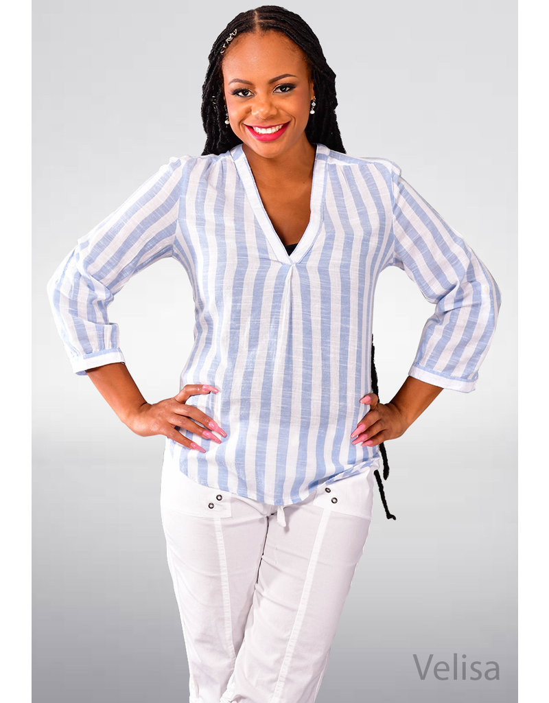 DASH VELISA- Stripe 3/4 Sleeve Top